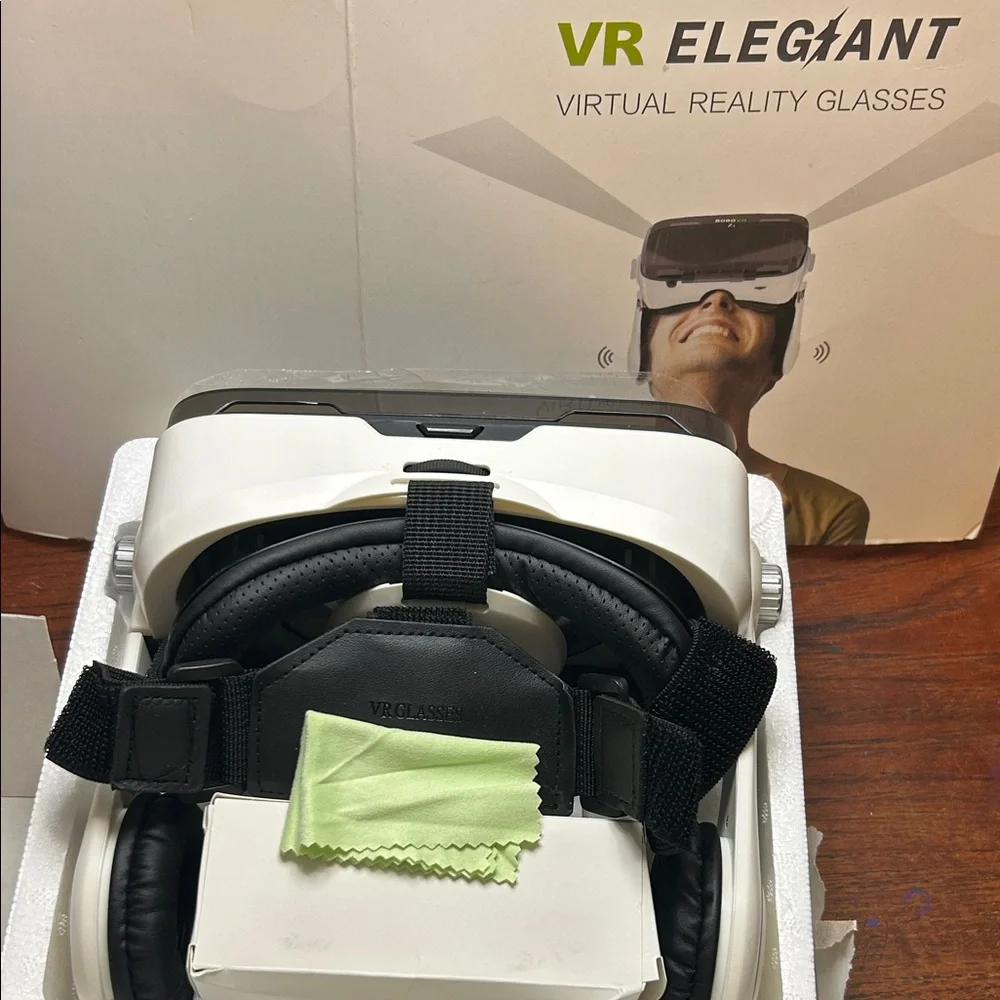Smartphone Virtual reality glasses Elegiant VR Headset - Black and White